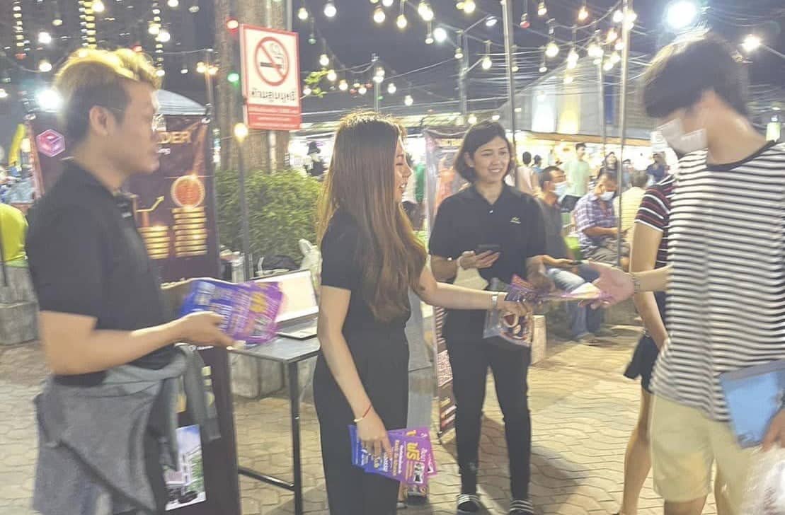 กิจกรรมออกบูท ประชาสัมพันธ์ ความรู้ ตลาดเปิดท้ายกรีนเวย์